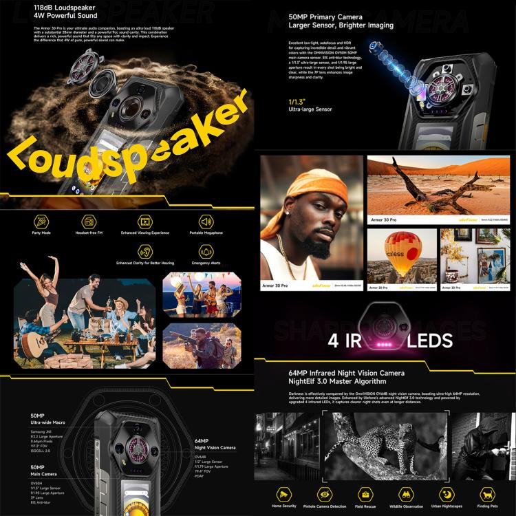 Ulefone Armor 30 Pro Smartphone 16GB+512GB 5G Duradero by Ulefone
