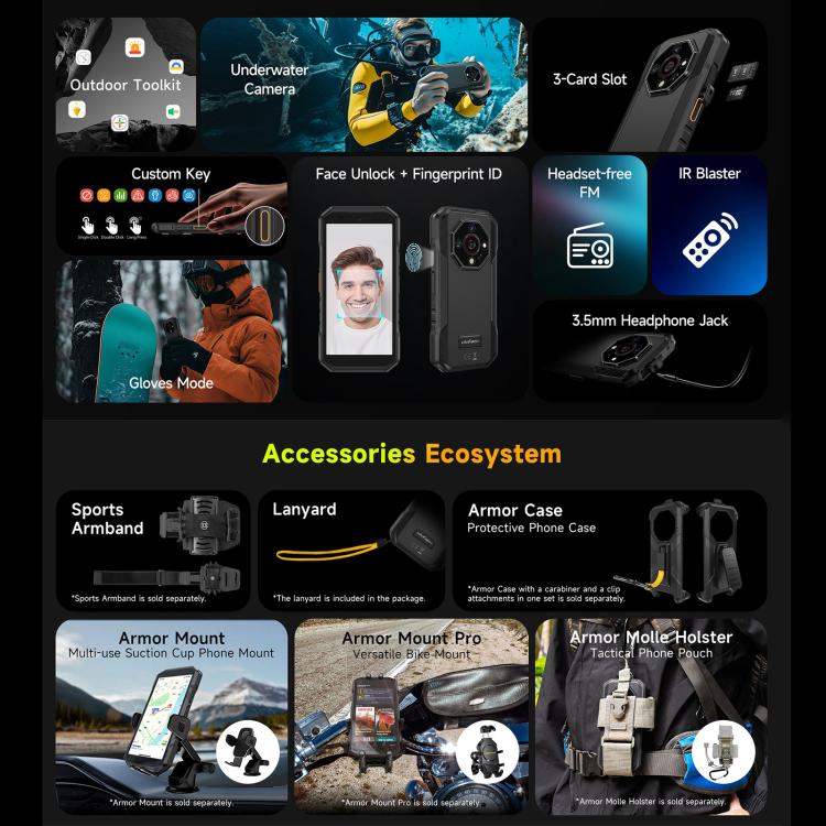 Ulefone Teléfono Armor X32 Pro 5G 8GB+256GB Visión Nocturna by Ulefone