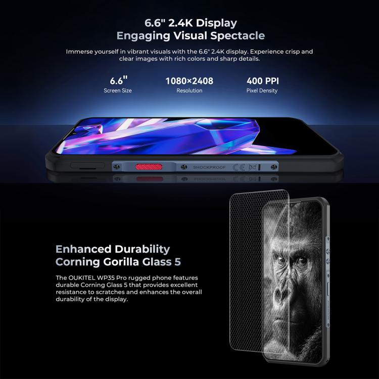 Oukitel WP35 Pro Smartphone 12GB+512GB 5G Rugged Series by OUKITEL
