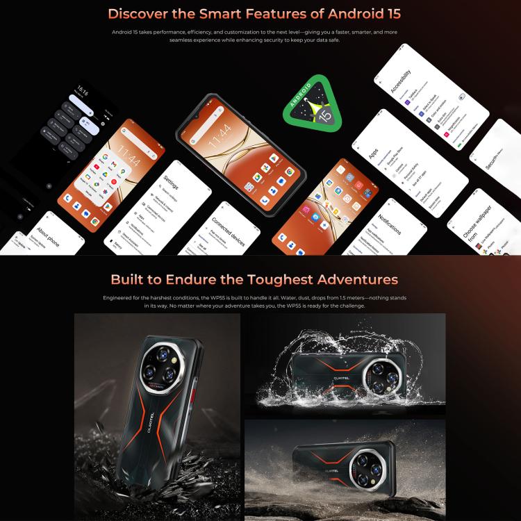 Oukitel WP55 5G Teléfono Robusto 12GB+256GB 108MP Cámara by OUKITEL