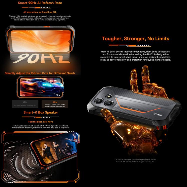 Blackview Oscal Marine 2 Smartphone 4GB+64GB 4G Rugged by Blackview