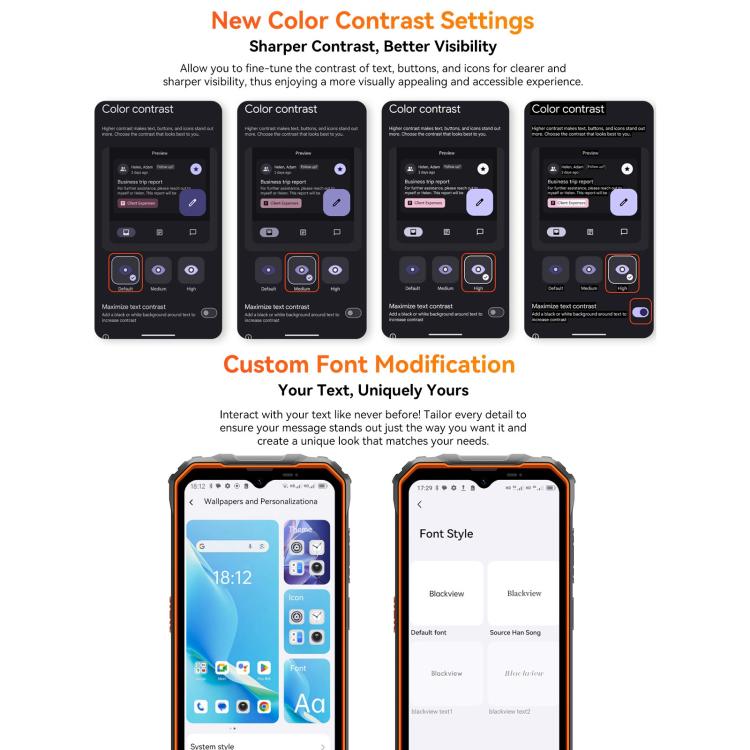 Blackview Oscal Marine 2 Smartphone 8GB+256GB 6.56 Inch Android 15 4G by Blackview