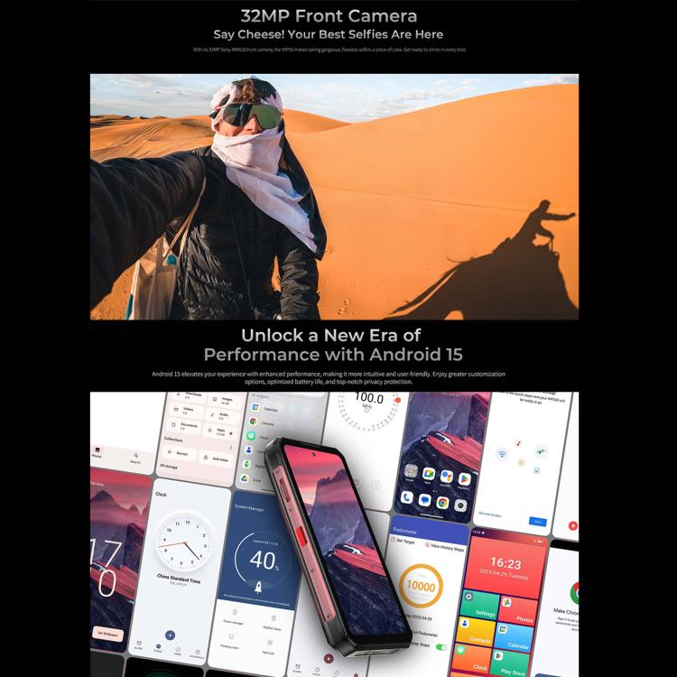 Oukitel WP56 Teléfono Resistente 12GB+512GB 108MP Cámara Pantalla 6.8 Pulgadas 5G