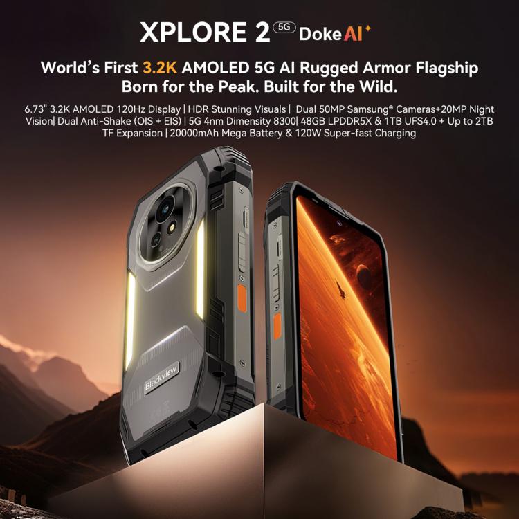 Blackview XPLORE 2 Smartphone 6.73 Inch 16GB+1TB 5G