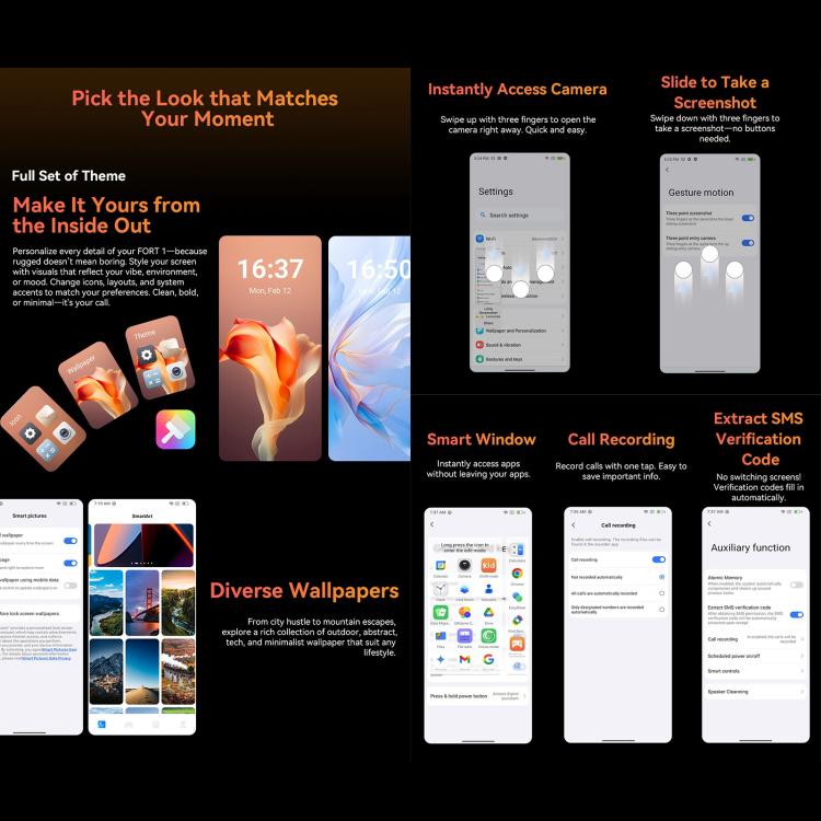 Blackview FORT 1 Smartphone 6GB+256GB 6.56Pulgadas Pro by Blackview