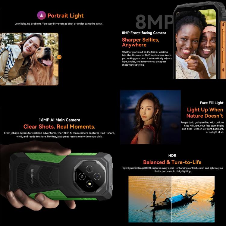 Blackview FORT 1 Smartphone 4GB+128GB Android 15 4G NFC by Blackview