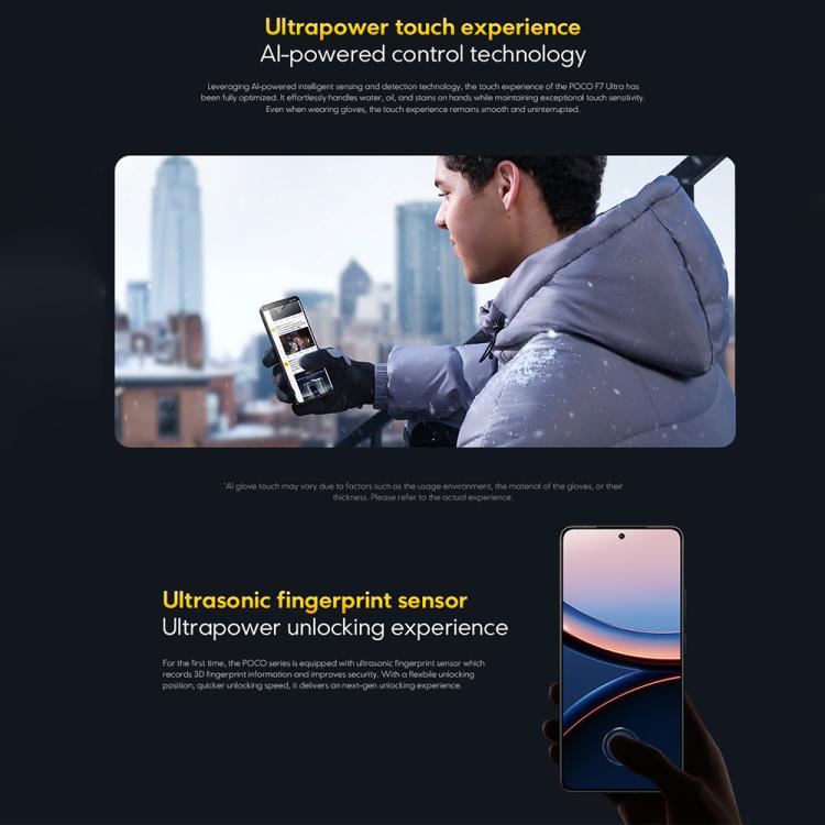 POCO F7 Ultra Global Smartphone 12GB+256GB 5G Fingerprint