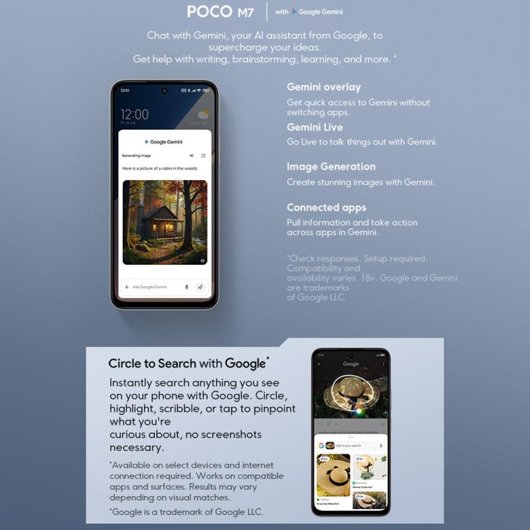 POCO M7 Global Smartphone 8GB+256GB 7000mAh 4G NFC