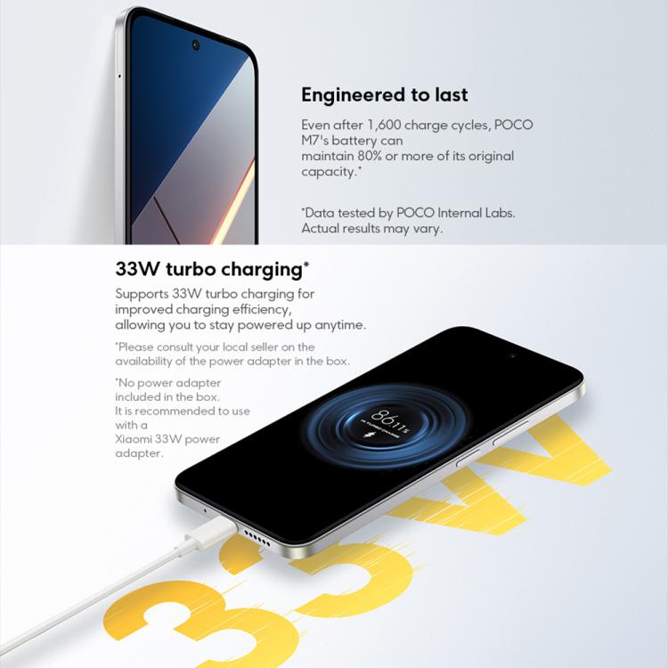 POCO M7 Global Smartphone 8GB+256GB 7000mAh 4G NFC