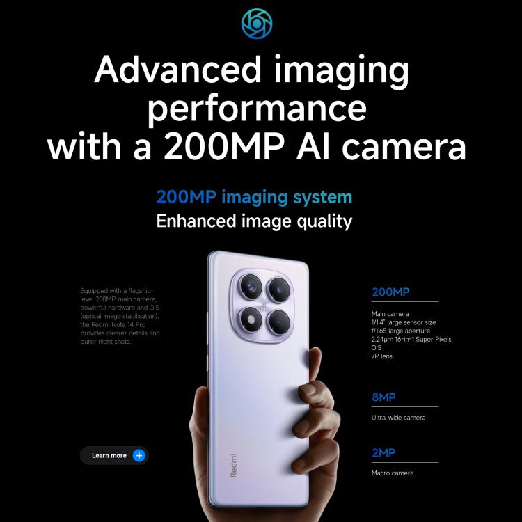 Xiaomi Redmi Note 14 Pro 4G Global Teléfono 12GB+256GB NFC