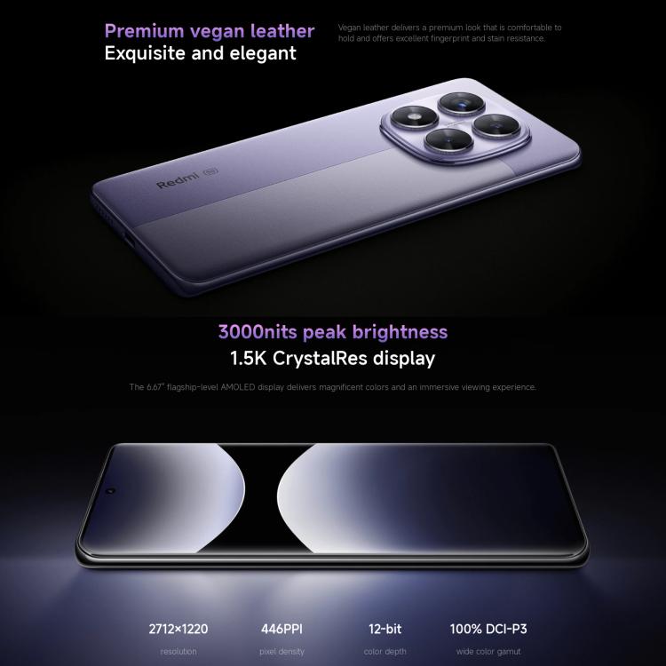 Xiaomi Redmi Note 14 Pro 5G Global Phone 8GB+256GB Huella