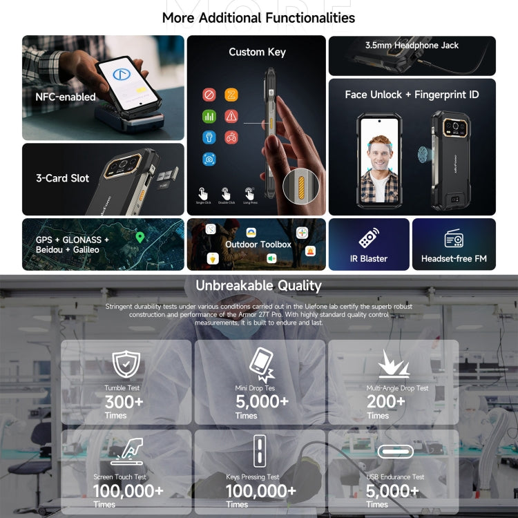 Ulefone Armor 27T Pro Teléfono 12GB+256GB 5G Imagen Térmica by Ojalu Co
