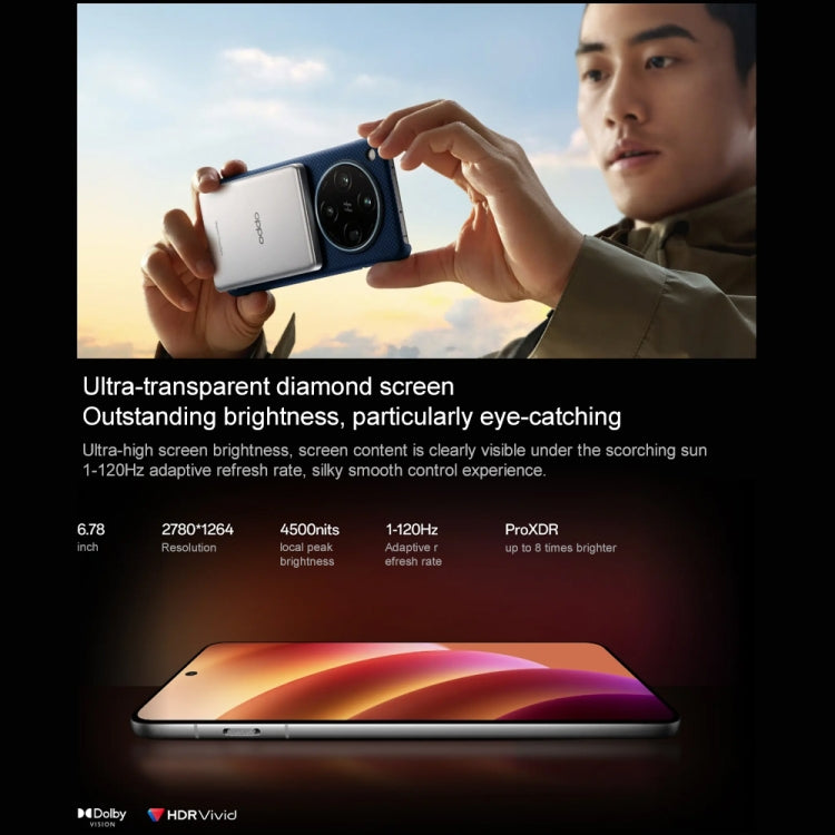 Teléfono OPPO Find X8 Pro AI, 16GB+512GB, 5G, Cámara 50MP