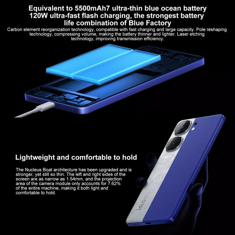Vivo iQOO Neo9S Pro+, Smartphone 5G, 16GB+512GB, Snapdragon 8 Gen 3