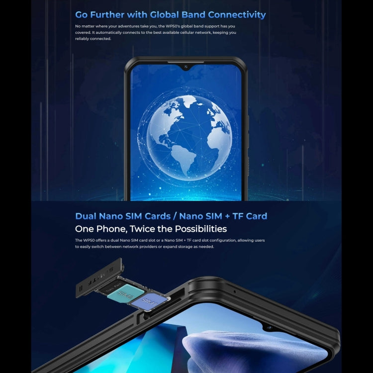 Oukitel WP50 Teléfono Rugged 4GB+256GB 5G 6,6 Pulgadas by OUKITEL