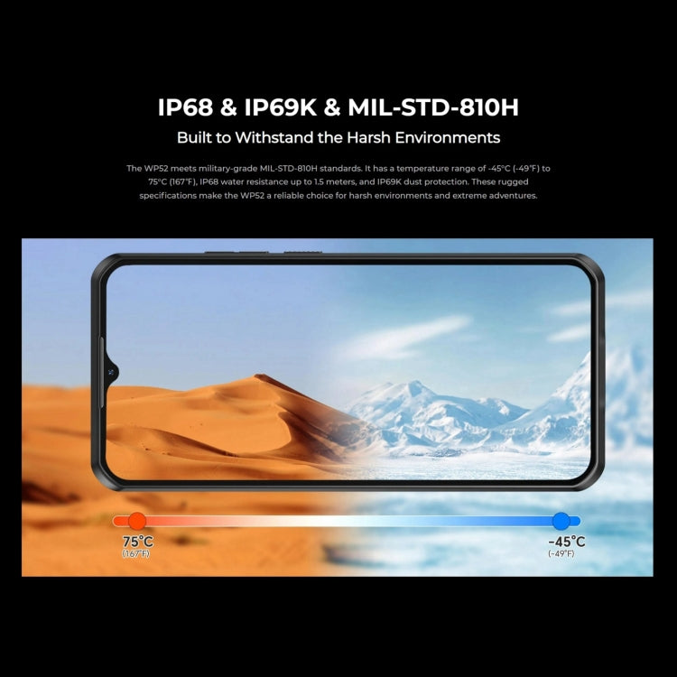 Oukitel WP52 5G Teléfono Rugoso 4GB+256GB 6,6 Pulgadas by OUKITEL