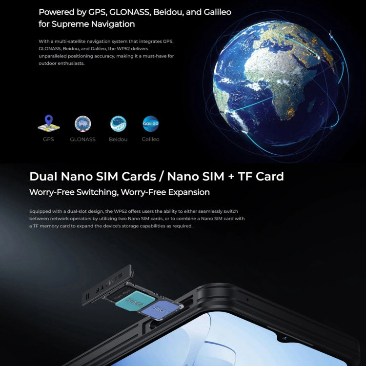 Oukitel WP52 5G Teléfono Rugoso 4GB+256GB 6,6 Pulgadas by OUKITEL