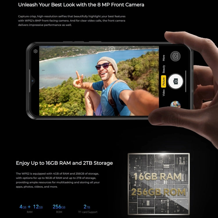 Oukitel WP52 5G Teléfono Rugoso 4GB+256GB 6,6 Pulgadas by OUKITEL