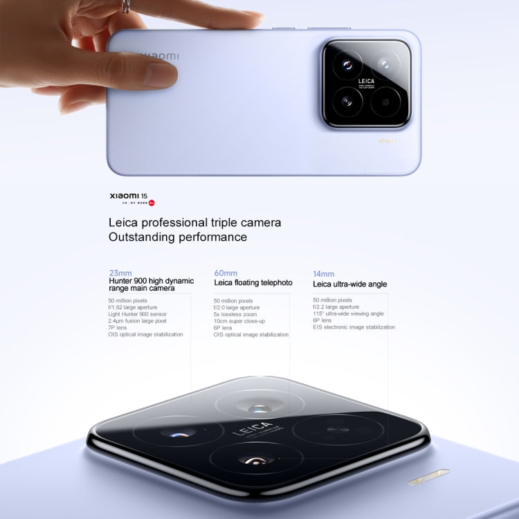 Xiaomi 15, 12GB + 256GB, Smartphone 5G, Snapdragon 8 Elite, 5400mAh
