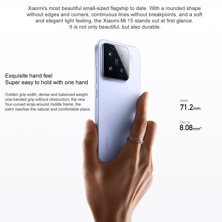Xiaomi 15, 12GB + 256GB, Smartphone 5G, Snapdragon 8 Elite, 5400mAh