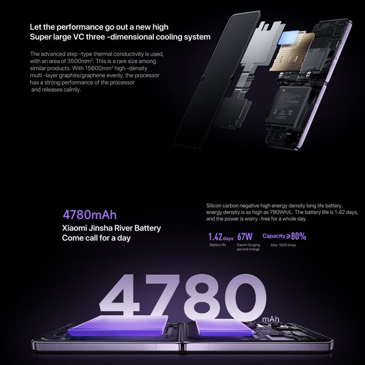 Xiaomi MIX Flip 12GB+256GB Smartphone 5G Snapdragon 8 Gen 3