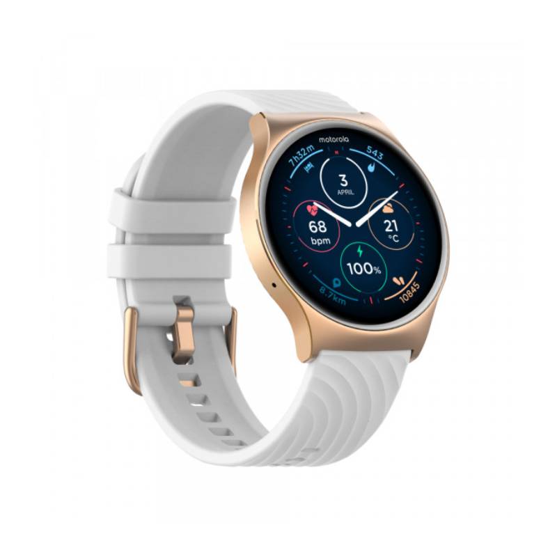 Motorola Moto Watch 120 Smartwatch Rosa Oro con Monitoreo de Frecuencia Cardíaca y GPS