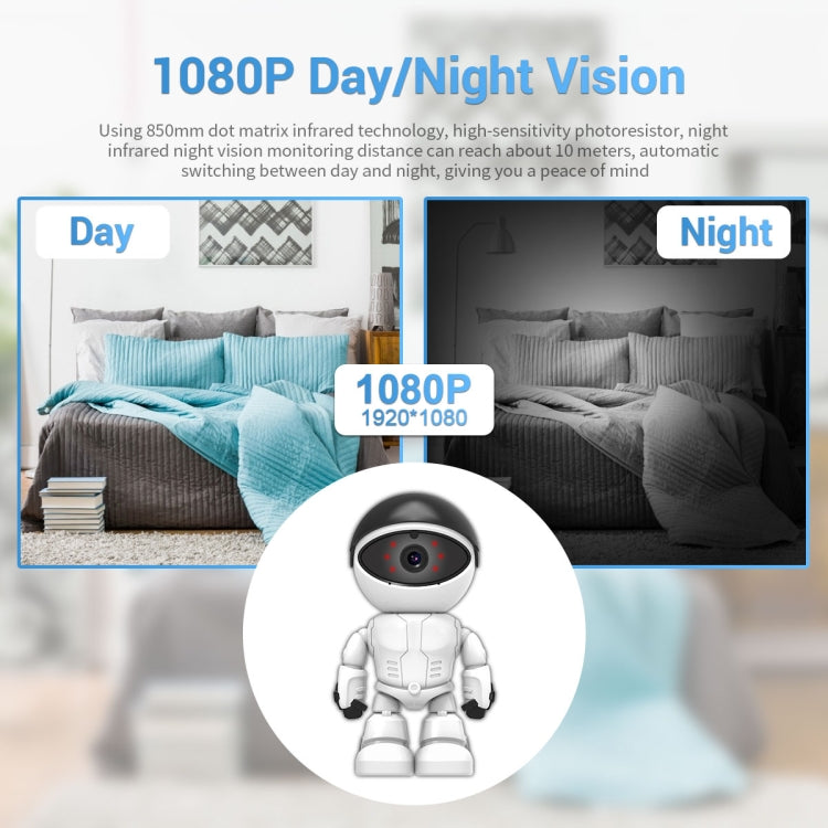 Escam PT205 Cámara IP WiFi HD 1080P Detección De Movimiento