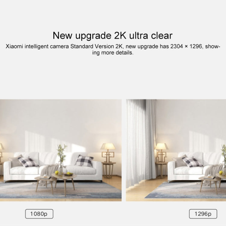 Xiaomi Cámara Inteligente 2K Standard Edition, Visión Nocturna y Detección AI