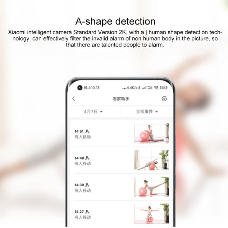 Xiaomi Cámara Inteligente 2K Standard Edition, Visión Nocturna y Detección AI