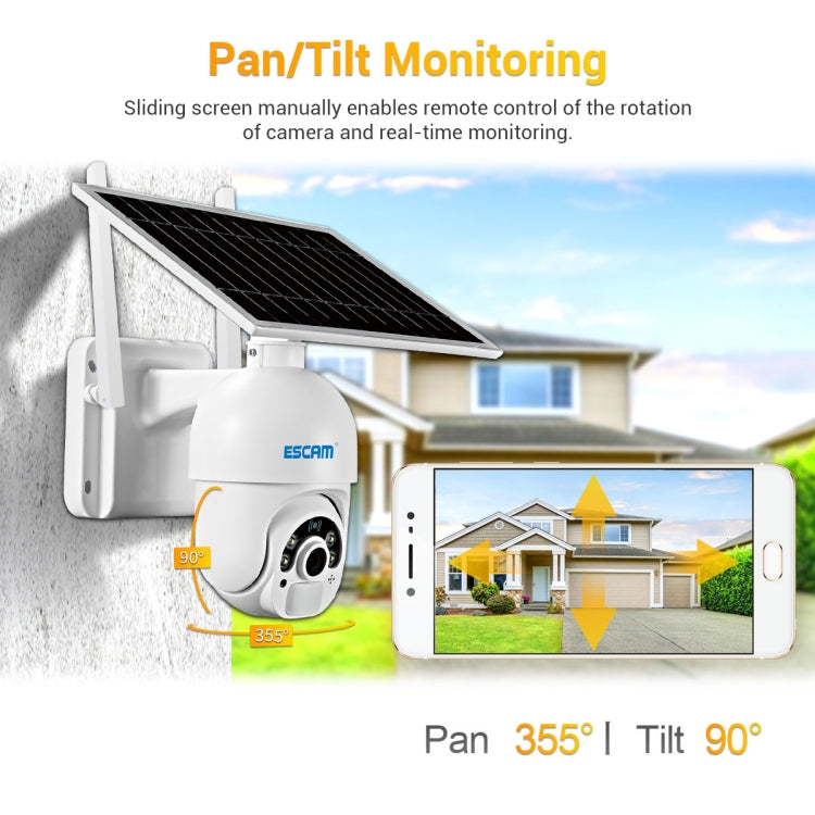 ESCAM QF450 Cámara IP 4G Solar 16G Memoria Exterior