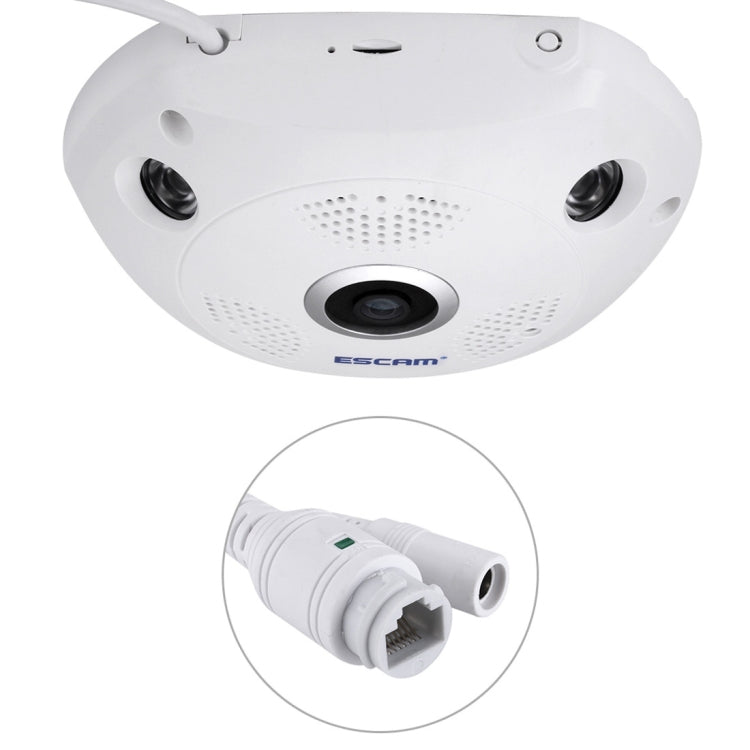 Escam Shark QP180 Camara IP Lente Ojo De Pez 360 Grados
