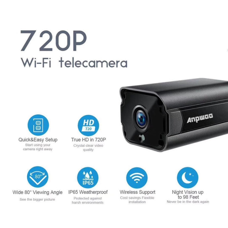 Anpwoo Paladin Cámara IP 720P Detección de Movimiento