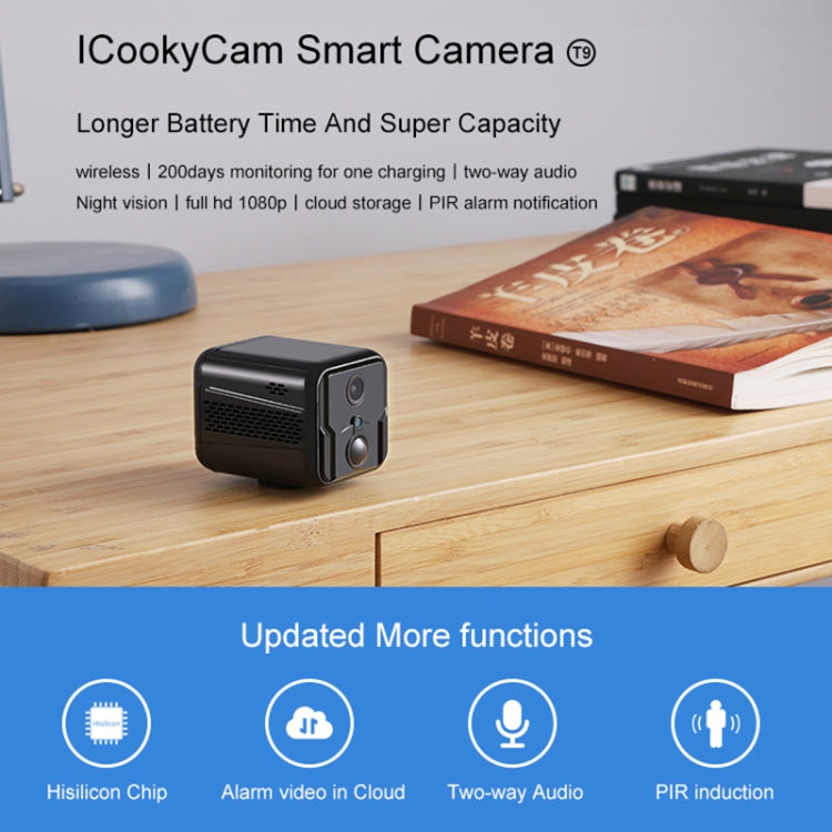 CAMSOY T9W5 Cámara De Acción 1080P Grabadora Inalámbrica