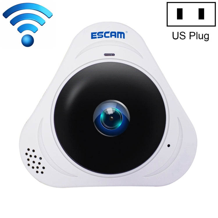 Escam Q8 Cámara IP WiFi 1.3MP Lente Ojo de Pez 360 Grados