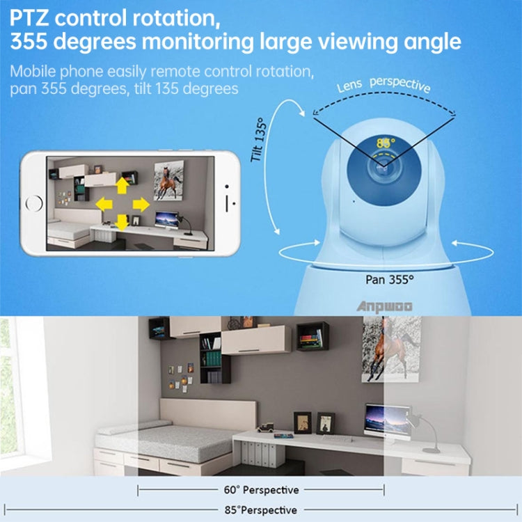 Anpwoo YT002W Cámara WiFi Inteligente Visión Nocturna