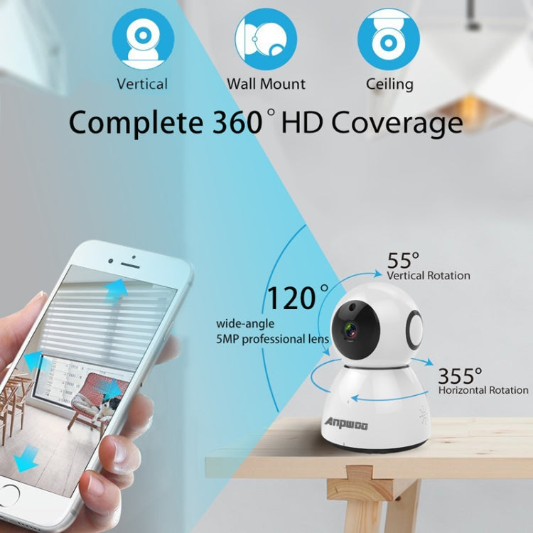 Anpwoo Snowman Cámara IP 1080P WiFi Detección de Movimiento