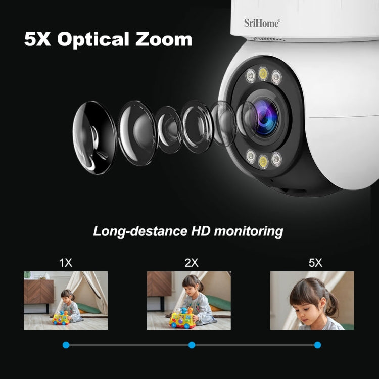 SriHome SH046 Cámara De Seguridad Para El Hogar FHD 4MP Garantía