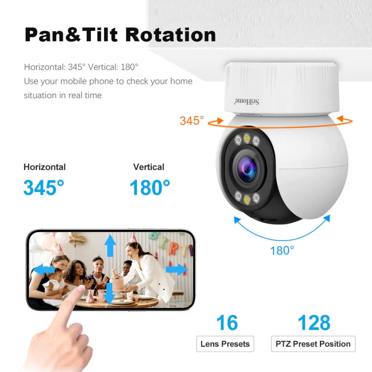 SriHome SH046 Cámara De Seguridad Para El Hogar FHD 4MP Garantía