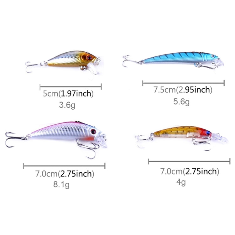 HENGJIA 26PCS Minnow Kit Señuelos De Pesca Cebo Duro Colores Brillantes