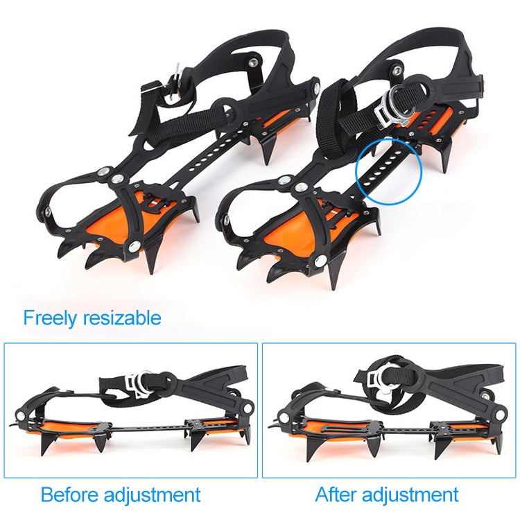 Aotu AT8701 Crampones para Nieve 10 Dientes Pinza de Hielo