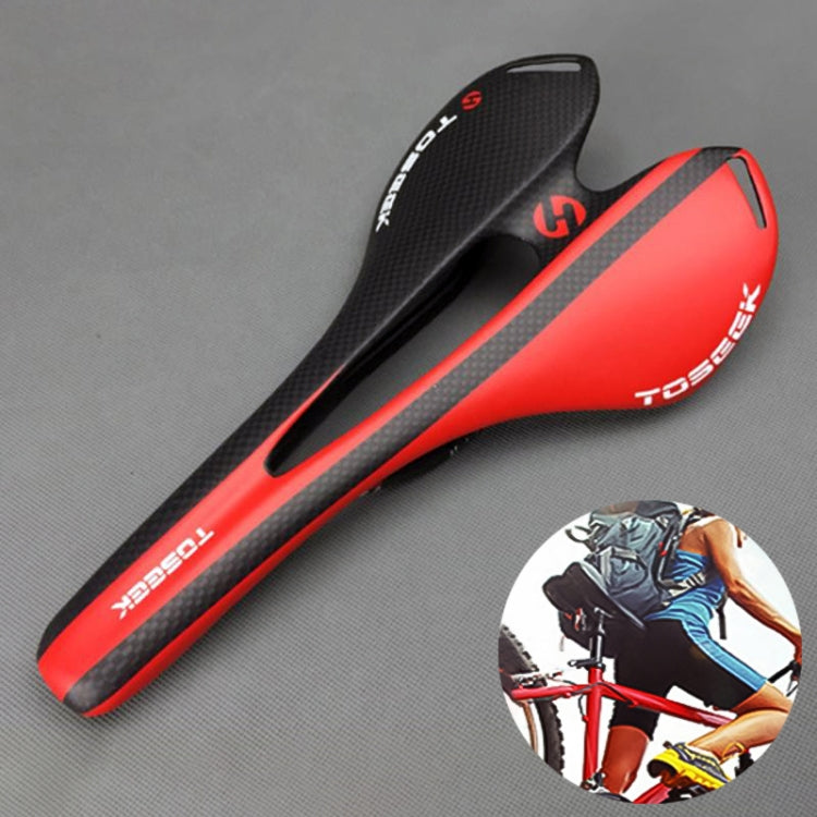TOSEEK Sillín Carretera 3K Diseño Hueco Para Bicicleta