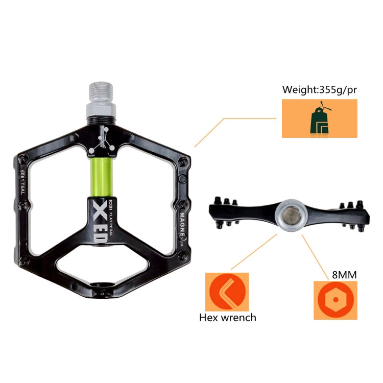 SHANMASHI 1031 Pedal Bicicleta Aleación Magnesio Plegable