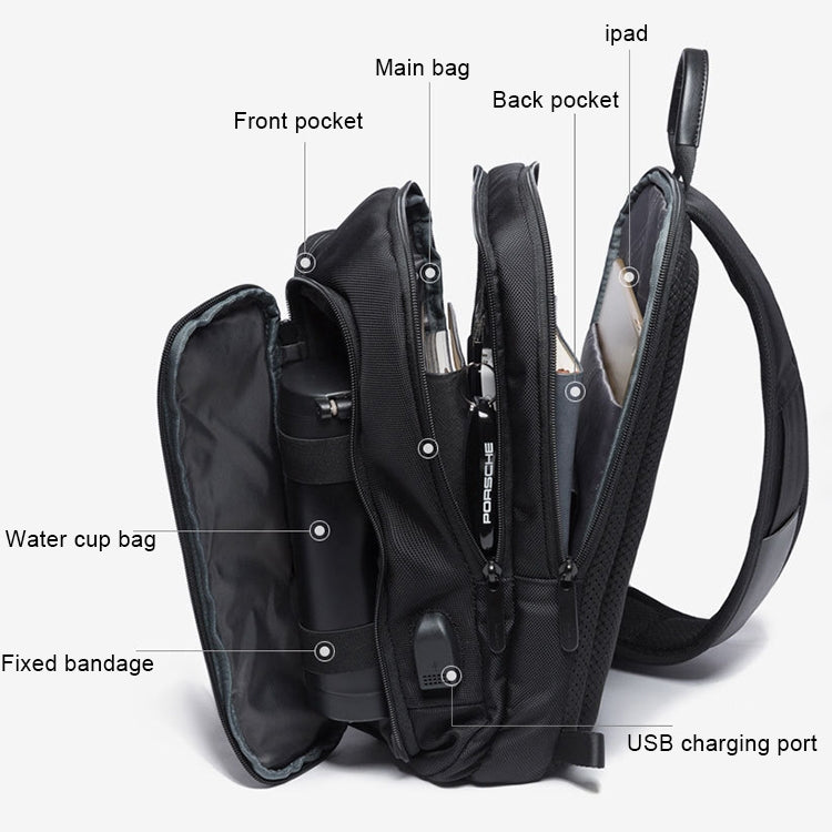 BANGE Bolso Hombro Aire Libre Puerto Exterior Carga USB