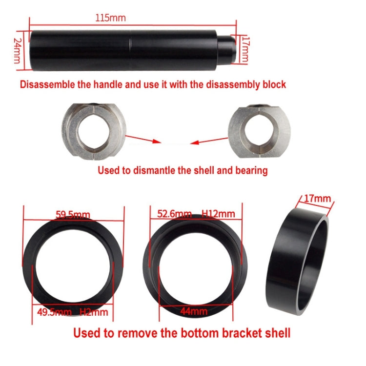 BIKERSAY BT040S2 Herramienta Prensa Ejes Profesional