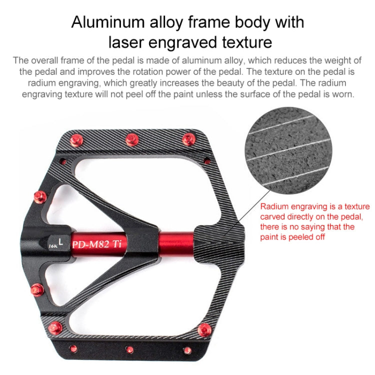 PROMEND PD-M82-TI Pedales Montaña Titanio Para Bicicleta