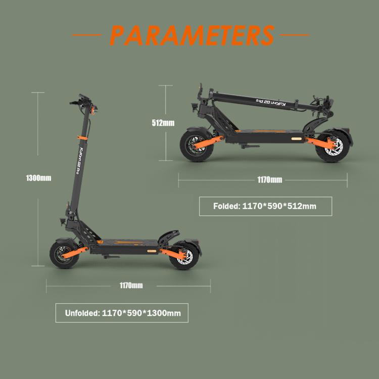 Kukirin G2 Pro VMP Patinete Eléctrico 500W Plegable