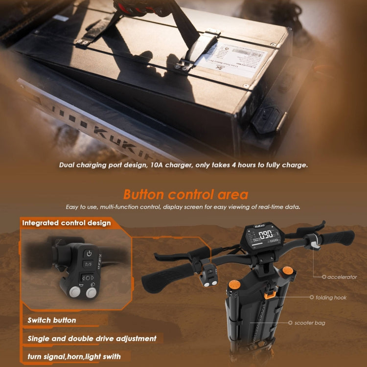 Kukirin G4 Max Scooter Eléctrico Todo Terreno 3200W Potencia