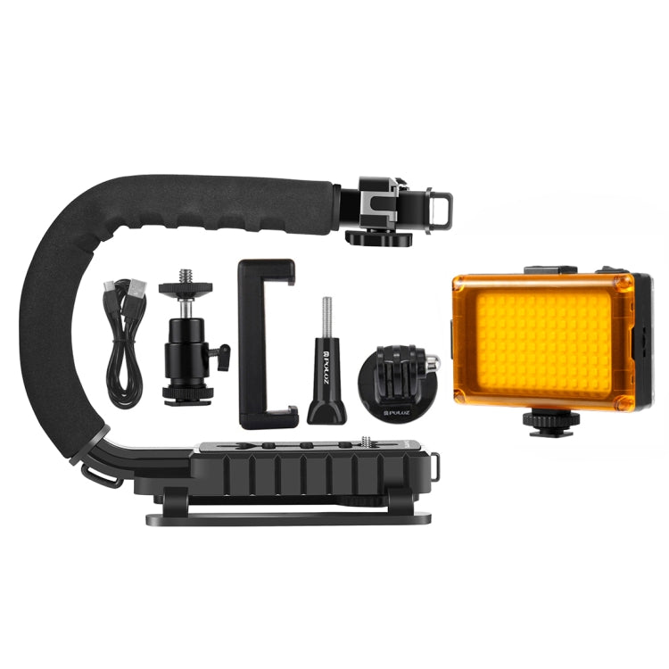 PULUZ Estabilizador DV Portátil En U Luz LED Kit Estudio