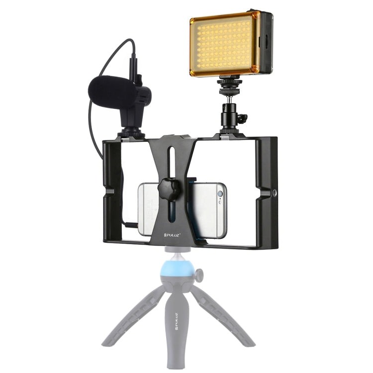 PULUZ 3en1 Vlogging LED Selfie Kit Teléfono Con Micrófono
