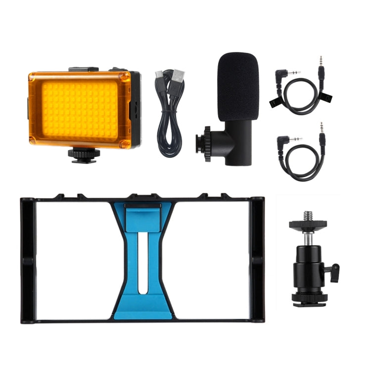 PULUZ 3en1 Vlogging LED Selfie Kit Teléfono Con Micrófono